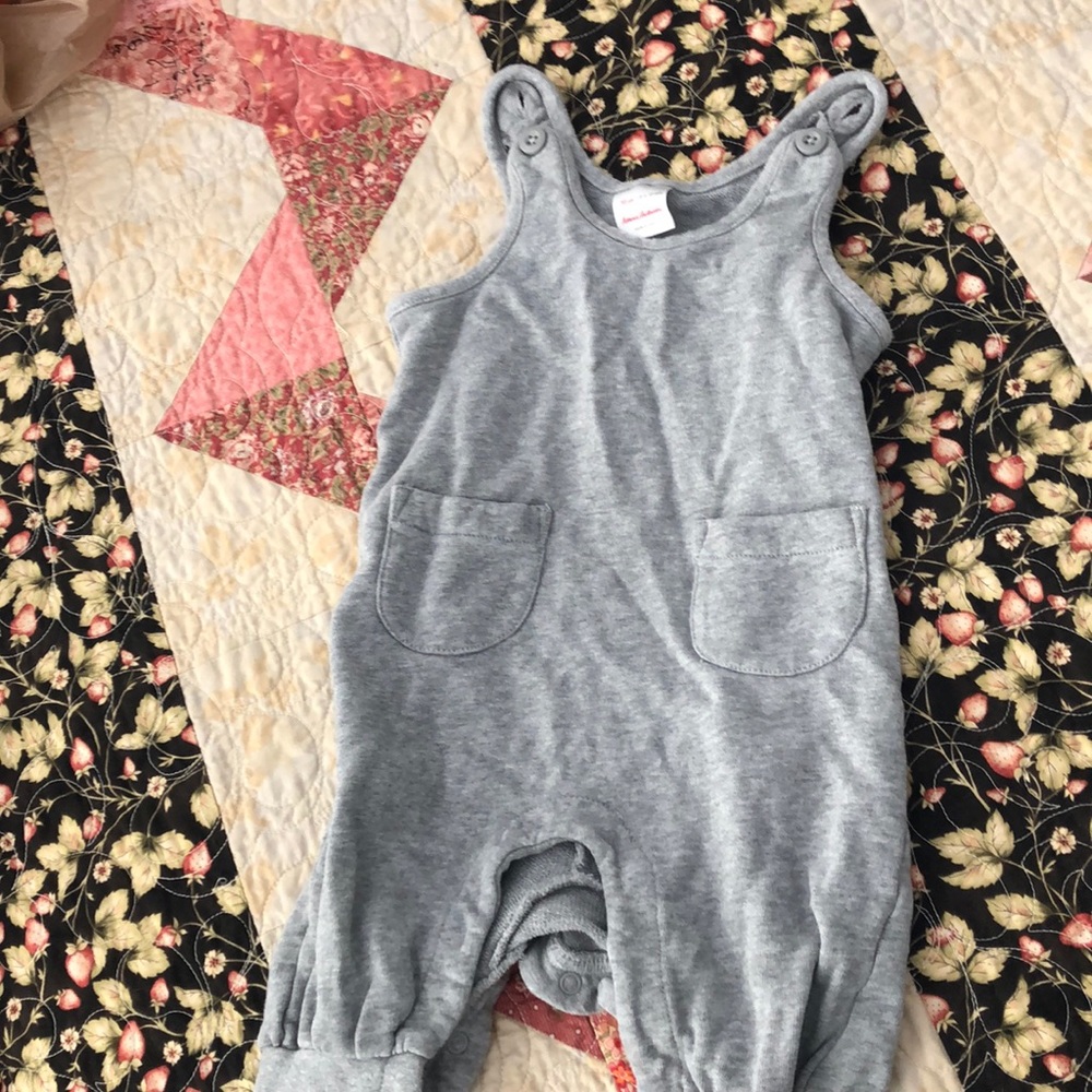 Hanna andersson unisex grey overall